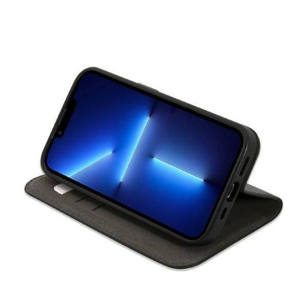 Guess 4G Metal Camera Outline Booktype Case - Etui iPhone 14 (czarny)