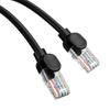 Kabel Ethernet Baseus High Speed Cat 5 RJ-45 1000Mb/s 0.5m okrągły - czarny