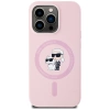 Karl Lagerfeld Silicone Karl&amp;Choupette MagSafe Case for iPhone 14 Pro Max - Pink
