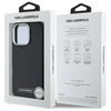 Original Case IPHONE 16 PRO Karl Lagerfeld Hardcase FW Metal Plate MagSafe (KLHMP16LPGMSRPK) black