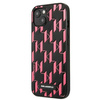 Oryginalne Etui IPHONE 13 Karl Lagerfeld Hardcase Monogram Plaque (KLHCP13MMNMP1P) różowe
