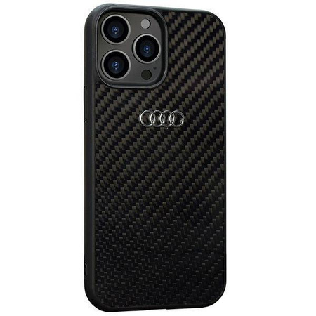 Audi Carbon Fiber iPhone 13 Pro Max 6,7" schwarz/schwarz Hardcase AU-TPUPCIP13PM-R8/D2-BK