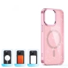 Glitter Case MagSafe for iPhone 16 Pro Max - pink with glitter