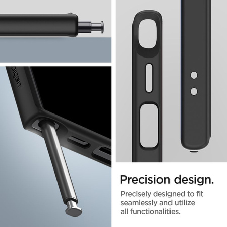 Etui Spigen Ultra Hybrid na Samsung Galaxy S24 Ultra - czarny mat