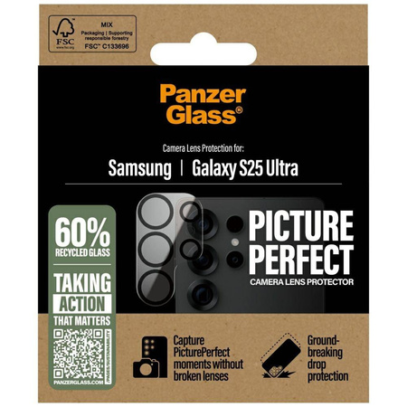 PanzerGlass PicturePerfect Linsenschutz aus gehärtetem Glas für Samsung Galaxy S25 Ultra