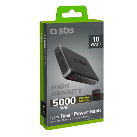 Powerbank SBS NanoTube 5000 mAh High-Density - black