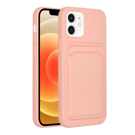 Futerał CARD CASE do IPHONE 12 różowy
