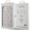 Oryginalne Etui GUESS Hardcase GUHMN61G4GFRP do iPhone 11 (Kompatybilny z Magsafe / 4G Ring classic logo / różowy)