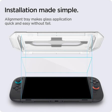 SZKŁO HARTOWANE SPIGEN GLAS.TR ”EZ FIT” 2-PACK NINTENDO SWITCH 2 CLEAR