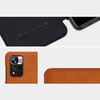 Nillkin Qin Case etui do Xiaomi Redmi Note 11 Pro+ (China) / Redmi Note 11 Pro (China) osłona na aparat kabura pokrowiec obudowa z klapką brązowy