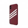 Oryginalne Etui IPHONE X / XS Adidas OR Booklet Case Suede (33282) burgundowe