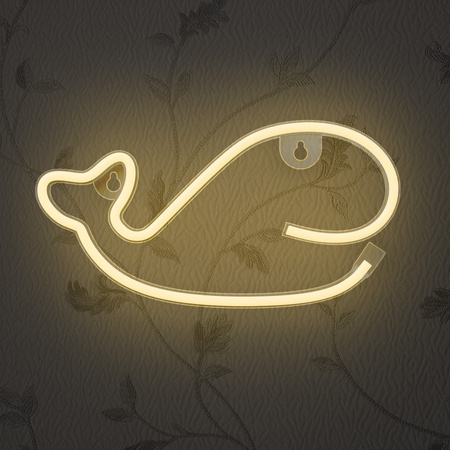 Neon LED WIELORYB ciepły biały Bat + USB FLNE09 Forever Light