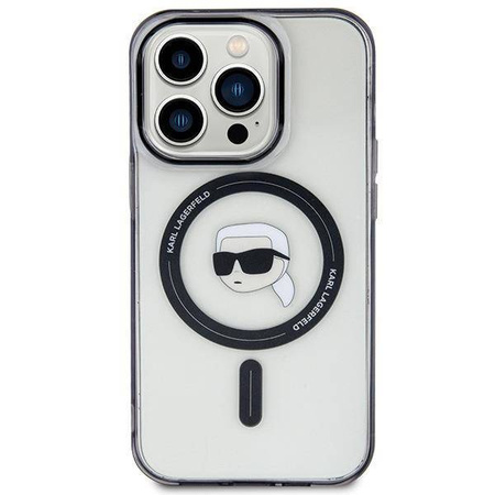 Karl Lagerfeld KLHMP15LHKHNOTK Hülle für iPhone 15 Pro – transparent