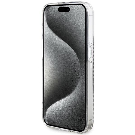 Oryginalne Etui GUESS Hardcase GUHCP15MH4PSEGW do iPhone 15 Pro (4G Gold  Stripe / brązowy)