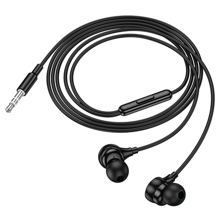HOCO słuchawki przewodowe Jack 3,5 mm z mikrofonem M116 czarne