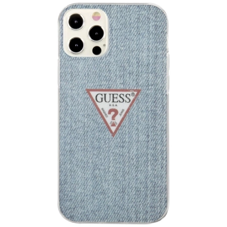 Guess GUHCP12LPCUJULLB iPhone 12 6,7" Pro Max niebieski/light blue hardcase Jeans CollectionGuess / GUE000849