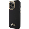 Etui Guess Silicone Script Metal Logo & Frame na iPhone 15 Pro Max - czarne