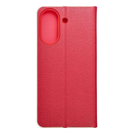 Kabura LUNA Book Gold do XIAOMI Redmi 13C czerwony
