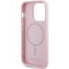 Etui Guess GUHMP13LPSAHMCP na iPhone 13 Pro / 13 - różowe Saffiano MagSafe