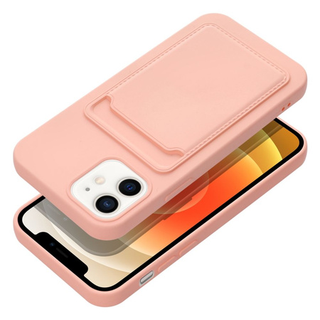 Futerał CARD CASE do IPHONE 12 różowy