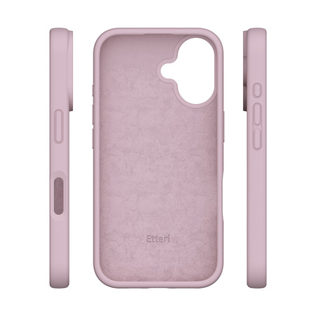 Nakładka Etteri Silicone Case do iPhone 16 Plus 6,7" jasnoróżowa