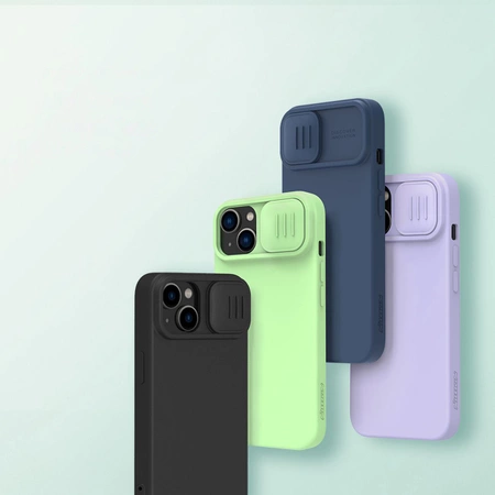 Nillkin CamShield Silky Silicone Case iPhone 14 Plus Case with Camera Protector Black
