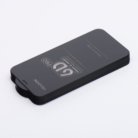 Szkło Hartowane 6D Pro Veason Glass (SET 10in1) - do Iphone 12 / 12 Pro czarny