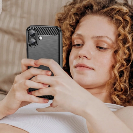 Etui Carbon Case na iPhone 17 - czarne