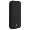 Original Case IPHONE 16 PRO MAX Mercedes Hardcase MB Waves Leather (MEBKP16X23RWRSK) black