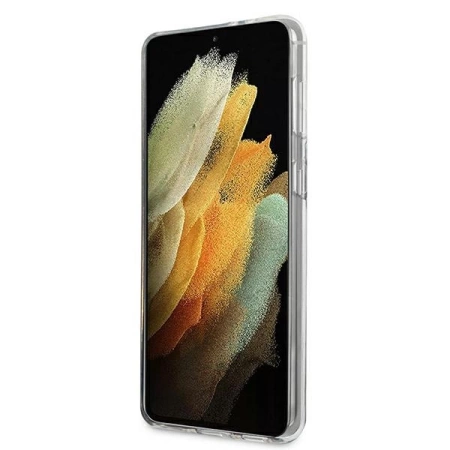 Guess GUHCS21MPCUGLSBL S21+ G996 niebieski/blue hardcase Glitter Gradient Script