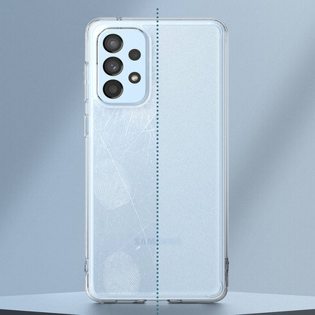 Ringke Fusion Matte TPU-Hülle mit Rahmen für Samsung Galaxy A73 durchscheinend