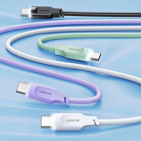 USAMS Kabel USB-C PD Fast Charging 1,2m 6A Lithe Series zielony/green SJ568USB04 (US-SJ568)