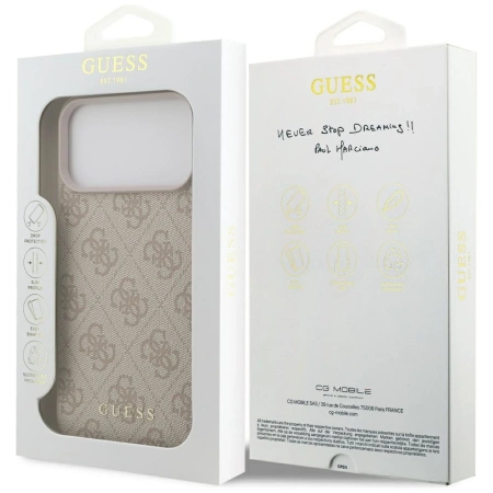 Guess 4G Classic Case für iPhone 17 Pro Max - Rosa