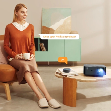 Yaber K2s Pro LCD FullHD 1080p Multimedia-Projektor mit JBL-Lautsprechern und Subwoofer - Schwarz