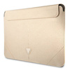 Guess Sleeve GUCS16PSATLE 16 &quot;beige / beige Saffiano Triangle Logo