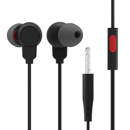 SŁUCHAWKI UNIWERSALNE SOMOSTEL JACK 3,5 CALA CZARNE DOUSZNE SMS-CJ11