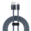 Baseus kabel do iPhone USB - Lightning 2m, 2,4A szary (CALD000516)