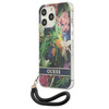 Etui IPHONE 13 PRO Guess Hardcase Flower Strap (GUHCP13LHFLSB) niebieskie