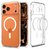 SPIGEN futerał ULTRA HYBRID MAG kompatybilny z MagSafe do IPHONE 17 Pro clear white