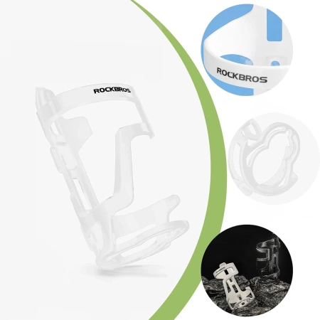 Rockbros 31210012002 Fahrrad-Trinkflaschenhalter – Weiß
