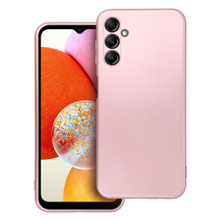 Futerał METALLIC do SAMSUNG A14 5G / A14 4G różowy