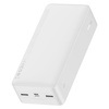 Baseus Bipow powerbank with display 30000mAh 15W white (Overseas Edition) + USB-A - Micro USB cable 0.25m white (PPBD050202)