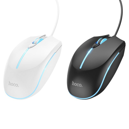 Myszka przewodowa gamingowa Hoco USB A 2400 dpi GM37 biała