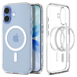 SPIGEN futerał ULTRA HYBRID MAG kompatybilny z MagSafe do IPHONE 17 clear white