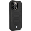 Original Handyhülle IPHONE 14 PRO BMW Leather Seats Pattern MagSafe MagSafe (BMHMP14L22RPSK) schwarz