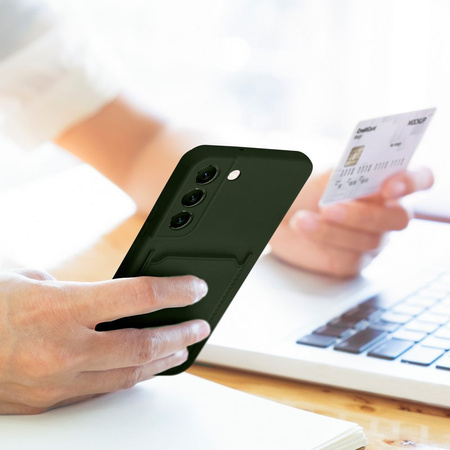 Futerał CARD CASE do SAMSUNG A35 5G zielony