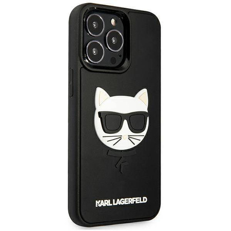 Karl Lagerfeld KLHCP13LCH3DBK 13 Pro / 13 6,1 &quot;schwarz / schwarzes Hardcase 3D Rubber Choupette