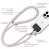 Guess GUOUCNMG4EU Universal CBDY Cord pasek liliowy/lila Nylon 4G Metal Charm