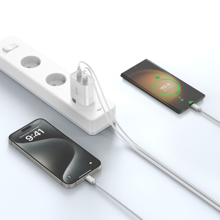 Ładowarka Sieciowa PD 20W 2x USB-C Tech-Protect C20W czarna