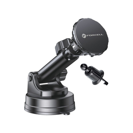 FORCELL F-Grip Excelence uchwyt samochodowy do szyby/deski/kratki magnetyczny czarny